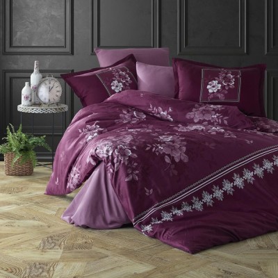 Lenjerie de pat satin clasy king size (catalina v1)